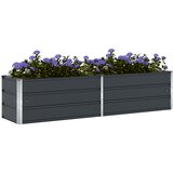  Sadilica Antracit 195 x 50 x 45 cm Cinkani čelik | shoptok.hr