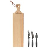 Boska Set okrogla deska za rezanje+noži za sir Amigo 44x11cm / les, inox, (5000199982) Cene