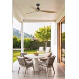 Faro 34360 - Plafonski ventilator OUTWOOD L, braon/crna, prečnika 150 cm, IP44 + daljinski upravljač | Eponuda.com