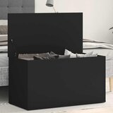  Škrinja za pohranu crna 84 x 42 x 46 cm od konstruiranog drva | shoptok.hr