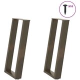  Noge za konzolni stol u obliku slova U 2 kom prirodni čelik 28 x (72-73) cm čelik - Prirodna 28 x (72-73) cm 1 | shoptok.hr