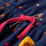  Dječja haljina s dugim rukavima i vezicom modra 140 | shoptok.hr