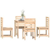 vidaXL 5-dijelni vrtni blagovaonski set od masivne borovine | shoptok.hr