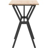  Blagovaonski stol Y-oblika 100x50x75 cm od borovine i čelik | shoptok.hr