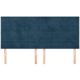  Uzglavlje tamnoplavo 200x5x118/128 cm baršunasto | shoptok.hr