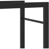  Stalak za drva za ogrjev mat crni 80x28x154 cm čelik | shoptok.hr