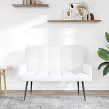 SOFA za dvije osobe Bijela 115 x 61 x 87 cm Tkanina | Eponuda.com