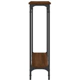  Konzolni stol smeđa boja hrasta 75x22,5x75 cm konstruirano drvo | shoptok.hr