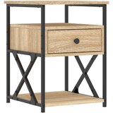 Maison Chic Nočna omarica - Nočna miza sonoma hrast 40x42x55 cm inženirski les, (21686950) Cene