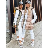 DStreet Kamelowa dwustronna kamizelka damska ONADE | shoptok.hr
