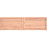 Stolna Mizna plošča svetlo rjava 140x40x6 cm obdelana trdna hrastovina, (20818486) | Shoptok.si