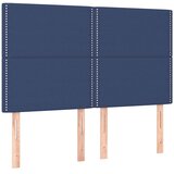  Krevet s oprugama i madracem plavi 140 x 190 cm od tkanine | shoptok.hr