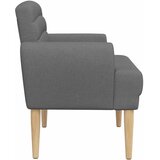  Ljubavni kauč s gumbima Tamnosiva 116 x 67 x 80 cm Tkanina | Eponuda.com