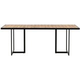 Venture Home Khung pravokutni vrtni blagovaonski stol 200 × 100 cm, prirodna boja drva | shoptok.hr