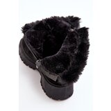 EVENTO Women's Suede Boots With Fur Black Hasiva | ePonuda.com