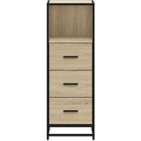vidaXL Kopalniška omarica sonoma hrast 35x37,5x100 cm inženirski les | Shoptok.si