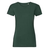 RUSSELL Pure Organic Women's Green T-shirt Cene