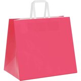  Papirnate vrećice 250 kom s ručkama ružičaste 32x22x28 cm | shoptok.hr