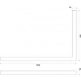 Copen Postolje za tuš kabinu CONCEPT 1200x800x50 belo desno (C-10-120WD) | ePonuda.com