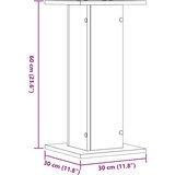  Stalci za biljke 2 kom crni 30 x 30 x 60 cm konstruirano drvo | shoptok.hr