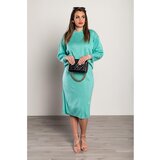 Fenzy Pleteni Dugi Komplet Majice I Suknje, Tirkizna | shoptok.hr