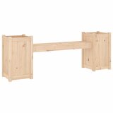  The Living Store Klop z visoko gredo 180x36x63 cm trdna borovina - Klop Z Visoko Gredo, (21445432) | Shoptok.si