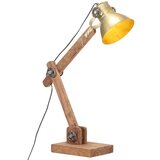  The Living Store Industrijska namizna svetilka medenina okrogla 58x18x90 cm E27 - Namizna Svetilka, (21444228) | Shoptok.si