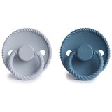 FRIGG® tolažilna duda rope silicone ocean view & powder blue | Shoptok.si