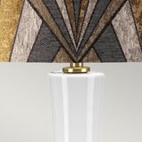 Elstead MILO-AB-TL-VOGPB - Stona lampa MILO 1xE27/60W/230V siva/zlatna | Eponuda.com