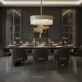 Toolight Viseća lampa s kristalićima APP1747-8CP 60 cm Zlato | shoptok.hr