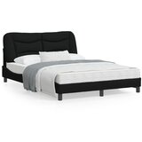 vidaXL Okvir za krevet s uzglavljem crni 140x190 cm od tkanine Cijene