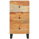  Komoda s 3 ladice 40 x 33,5 x 75 cm od masivnog drva bagrema | shoptok.hr