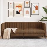  Trosjed smeđi od umjetne brušene kože | shoptok.hr