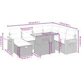 vidaXL 8-dijelni set vrtnih sofa od poliratana s jastucima sivi | shoptok.hr