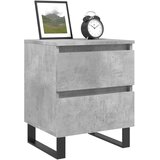  Noćni ormarići 2 kom boja betona 40x35x50 cm konstruirano drvo | shoptok.hr