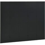  Sobne pregrade s 5 panela 2 kom crne 200 x 180 cm čelične | Shoptok.si