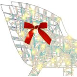  Reindeer vuče saonice Topla bijela 70 x 26 x 129 cm PET | shoptok.hr
