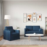  Set sofe 2 pcs Plava 139 x 78 x 80 cm tkanina | shoptok.hr