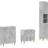  Set za kupaonicu od 3 dijela DELFT Betonska siva | shoptok.hr