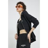 Superdry Bluza ženska, črna barva, s kapuco | Shoptok.si