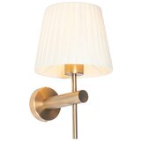 QAZQA Smart wandlamp brons met witte kap incl. Wifi A60- Pluk | Shoptok.si