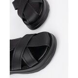 GOODIN Black sandals with a thick sole | shoptok.hr