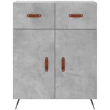  Visoka komoda siva betona 69,5x34x180 cm od konstruiranog drva Slike
