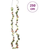  Božićni cvjetni vijenci 6 kom proljetni suton crveni 250 cm | shoptok.hr