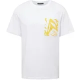 Jack & Jones Majica 'Marbella' svijetložuta / bijela