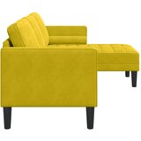  Set sofe s jastukom Žuta Poliester | shoptok.hr