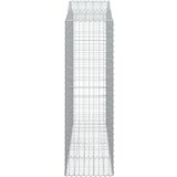  Obokane gabion košare 7 kosov 200x50x160/180cm pocinkano železo, (20758426) | Shoptok.si