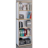 MID.YOU Pisarniški Regal Salia B60, Bela, Barva Hrasta | Shoptok.si