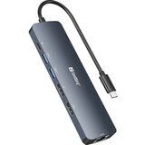 Sandberg Docking station USB-C - HDMI/DP/LAN/2xUSB 3.0/USB C PD 100W 136-43 Cene
