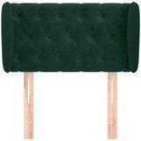  Uzglavlje s ušima tamnozeleno 83x23x78/88 cm baršunasto | shoptok.hr